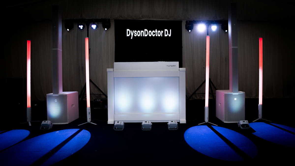 DJ equipment setup